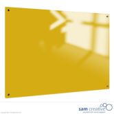 Lavagna in Vetro Solid Giallo 60x90 cm