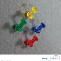 Kit 40 spilli transparenti in vari colori