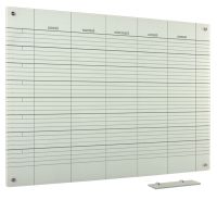 Lavagna in vetro 8-settimane lun-ven 45x60 cm