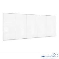 Parete di Lavagna Bianca Pro 5-pannelli 200x600 cm